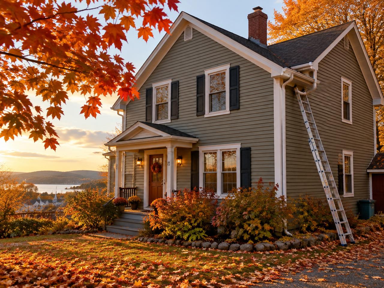 Moncton home in the fall